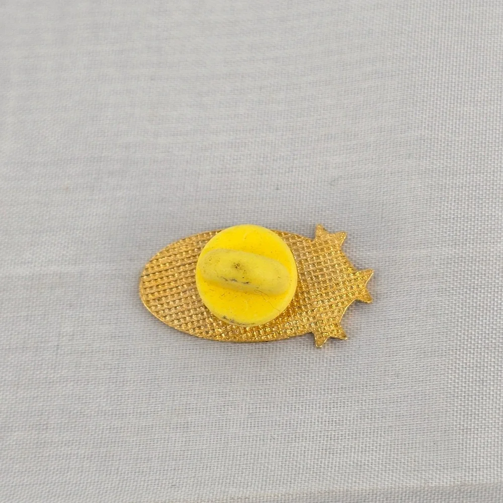 UMA Alumni Lapel Pin Blue Gold Tone Enamel Star University of Maine at Augusta‎